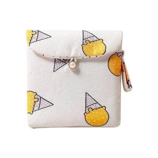 Women Girls Sanitary Napkin Cover Pad Holder Cotton Pouch,Period Essential kit, First Periods Kit Pouch,Pad Pouch(Pack of 2) Multi Color