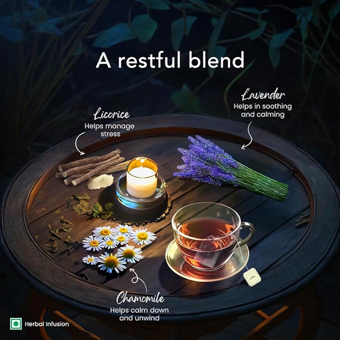 Pukka Chamomile and Lavender for Night Time Sleep I Herbal Infusions I 25 infusion tea bags