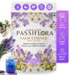 Passiflora Calm Essence Herbal Tea Blend | 100% Natural Stress Relief & Relaxation Tea Blend | Lavender, Chamomile, Butterfly Pea, Ashwagandha & Lemon Balm